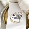 Square Pendant Double Layer Bracelet - 18K Gold Plated Titanium Steel, Fashionable European & American Good Luck Chain for New Year.