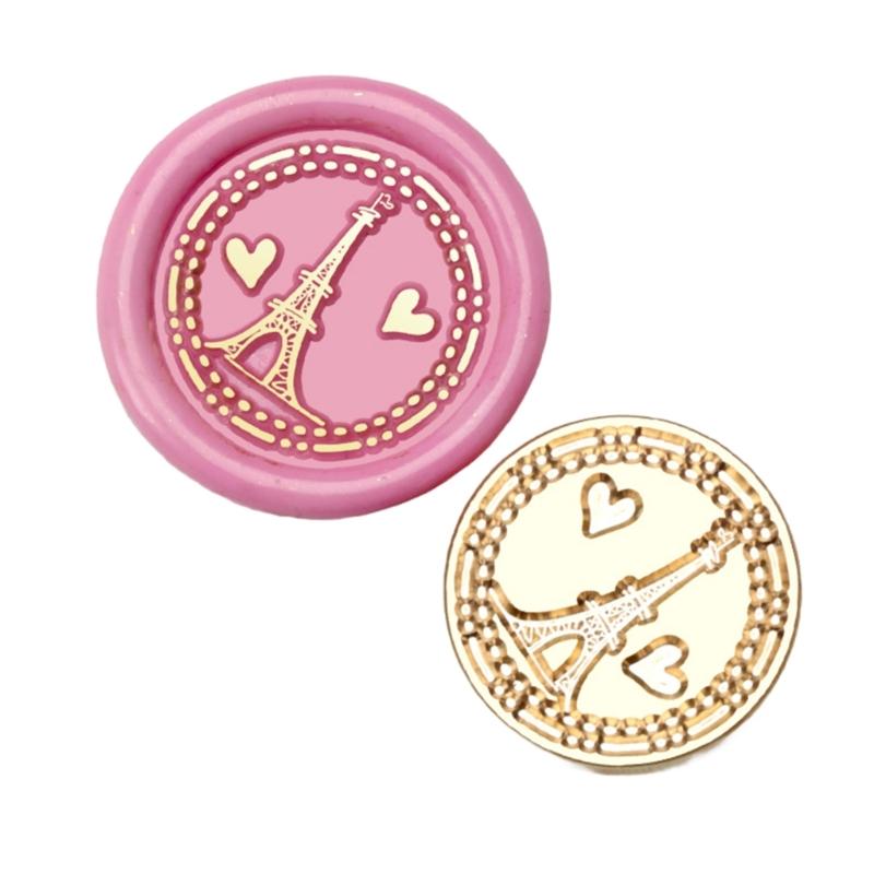 10Pcs Embossed Seal Stamp Head Scrapbooking Stamp Head for Appreciation Card Invitations Envelope Embellishment