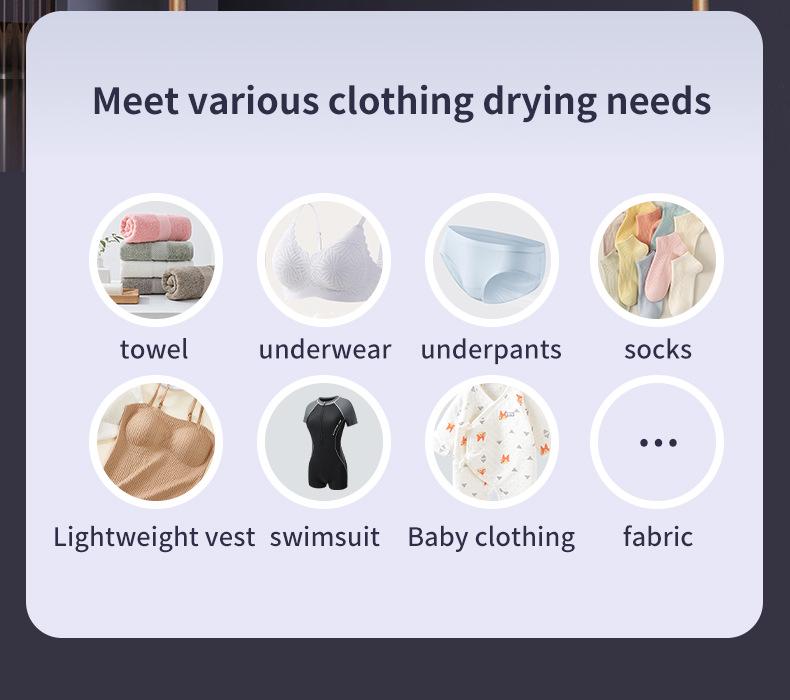 Portable Foldable Clothes Dryer and Sterilizer for Dormitories