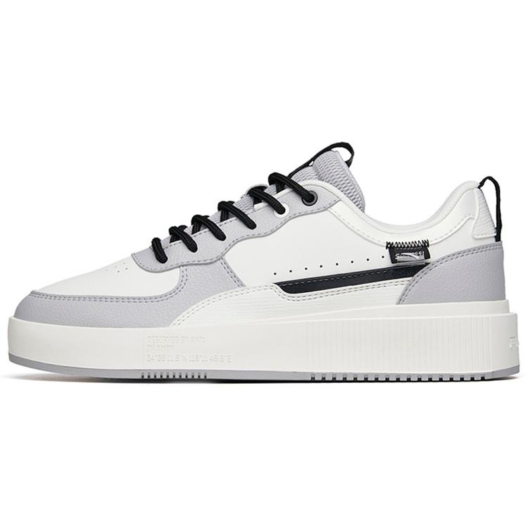 ANTA Skateboarding Shoes White Black Grey Men s 912228012-2 EU 43