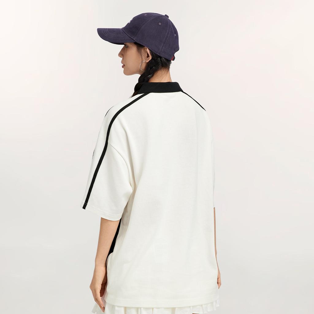 Li Ning Sports Life Collection Polo Shirt Unisex Ivory APLV175-1