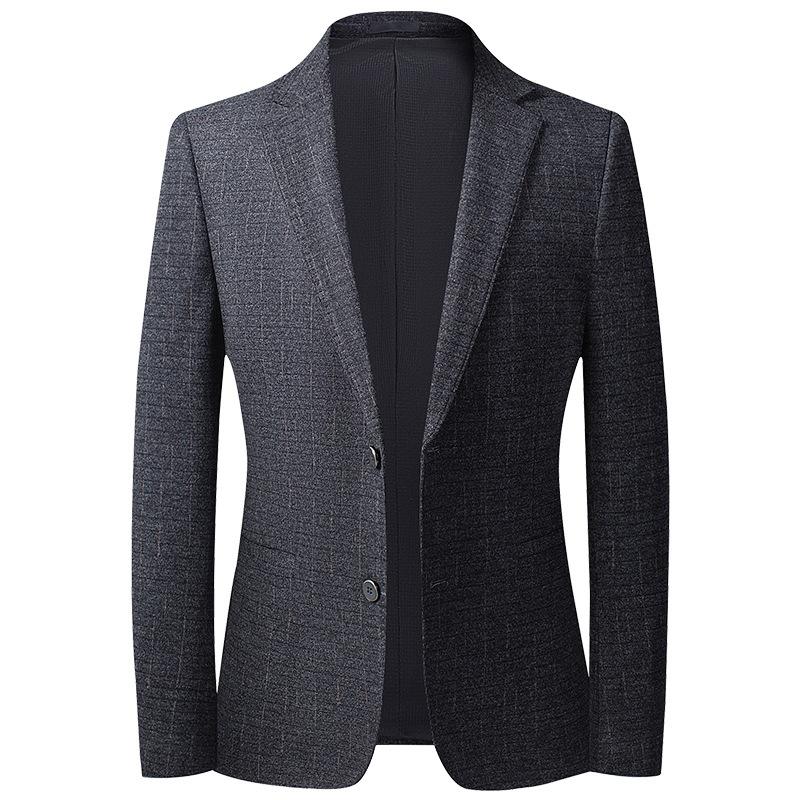 

Мужской костюм осень-зима новый корейский вариант эластичный мужской повседневный маленький костюм мужской облегающий крой XXXXL