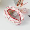 New Cute Women Cosmetic Bag Korean Cherry Print Makeup Bag Travel Toiletry Bag Sundry Storage Organzier Handbag for Girls
