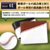 [rebolld] Baseball leather glove leather bi-fold wallet hand stitched (brown)