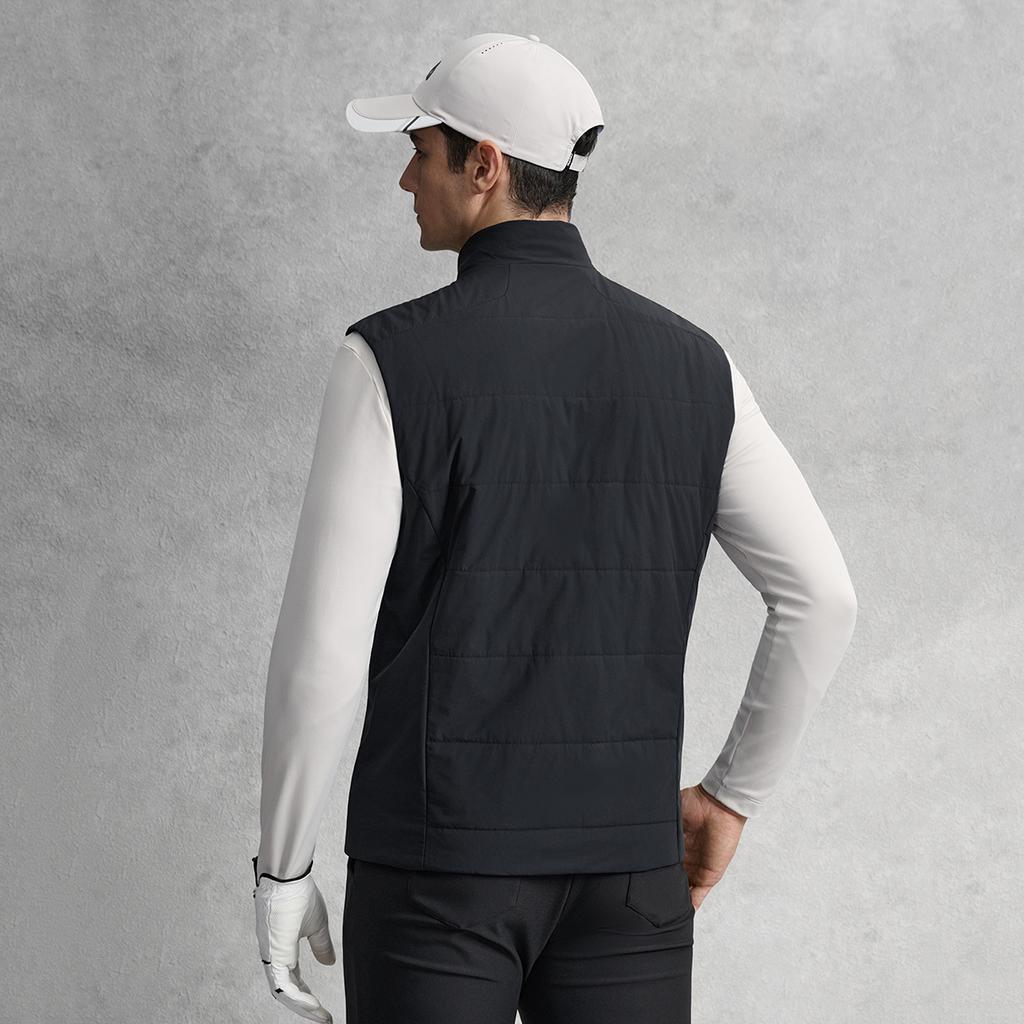 FILA Golf Series Fashion Casual Sports Versatile Simple Design Comfortable Cotton Vest Men vest Deep-Black A11M615912FBK