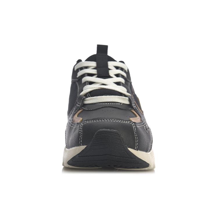 Li Ning Defender Slip Resistant Abrasion Resistant Mid top Sports Casual Shoes Men's Black Umber AGCQ175-2