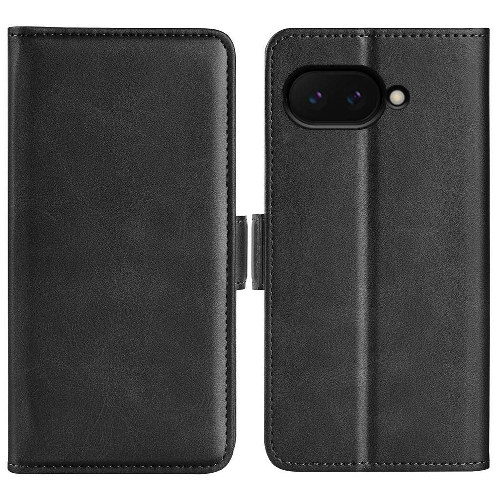 For Google Pixel 9a Stand Case Calf Texture Leather Wallet Phone Cover