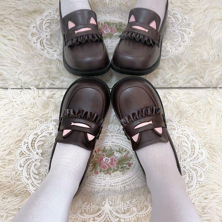 

New student jk platform Mary Jane single shoes in the spring of the height increase year, British style small leather shoes 40 коричневий
