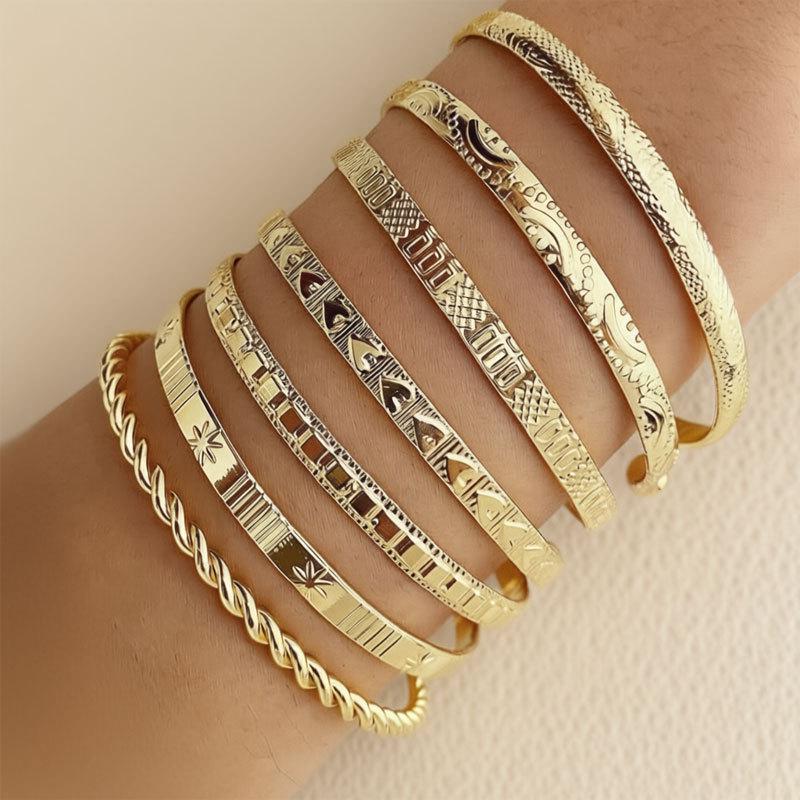 New Style Fashion Open Cuff Bracelet - Stackable Jewelry for European & American Markets