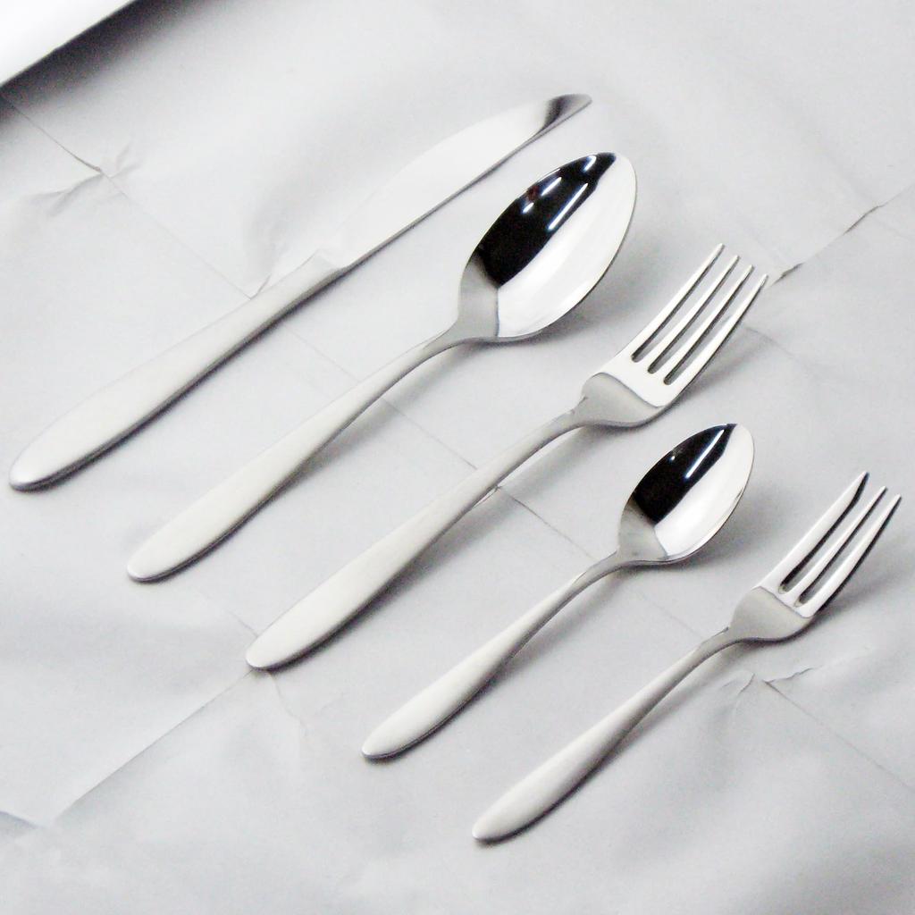 Todai Basis Essbesteck-Set für Edelstahl Hergestellt in Japan Set, 5-teilig, 18-8 Stahl, Tsubame-Sanjo,