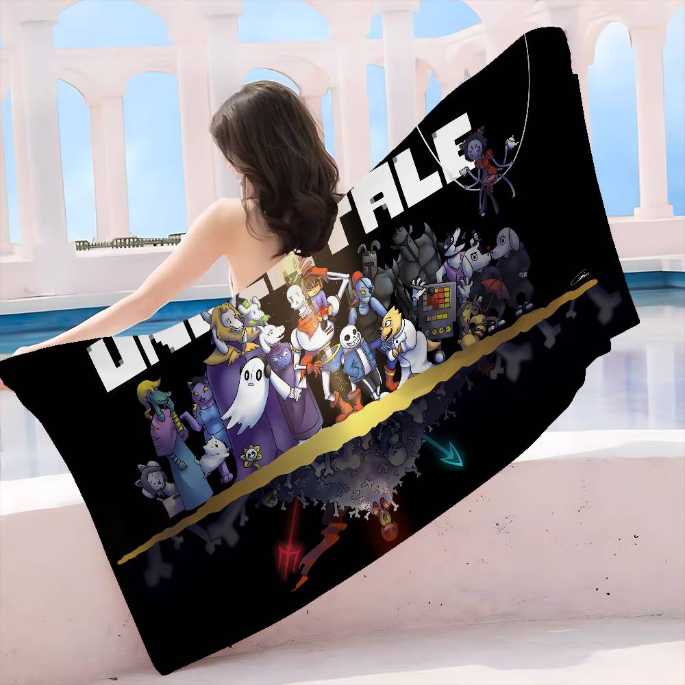 Hot Video Game U-Undertale Classic Movie Microfiber Blanket Quick Drying Beach Towels Super Absorbent Pool Towel Blanket