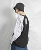 Deumakeu Paisley Raglan Sleeve Boxy Fit T-Shirt Black And White