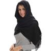 Fashion Women Scarf Thin Shawls Solid Color Women Scarf Winter Hijabs Tassels Long Cashmere Like Pashmina Hijabs Scarves Wraps