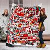 fire truck Theme Printed Blanket - Perfect for Couch, Bed, Travel & Outdoor Use | Machine Washable, Cozy & Durable.