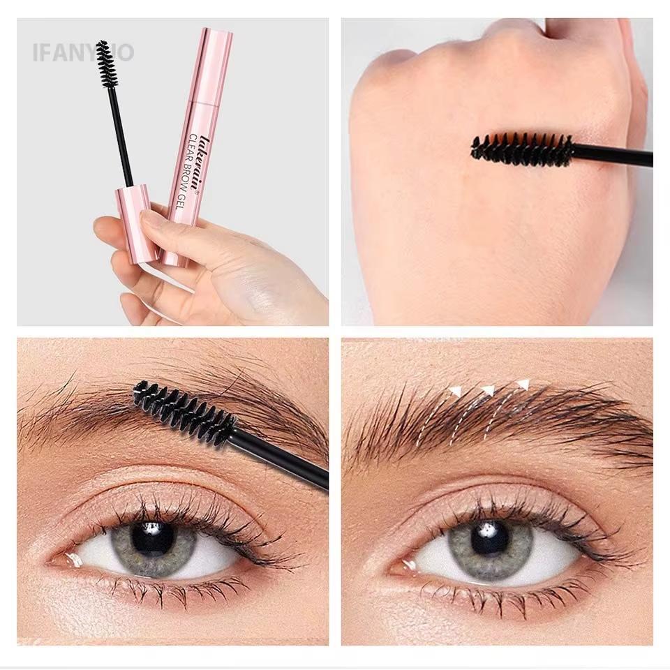 Voděodolný gel na obočí, transparentní vosk na obočí, dlouhotrvající s 3D štětcem, styling obočí, tvarovací mýdlo na obočí, dámská kosmetika