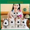 West Dog Highland Plush Doll With Realistic Design Fluffy Healing Doll Pp Cotton