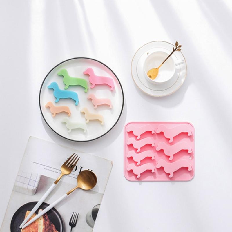 7 Cavity Sausage Dogs Silicone Mold 3D Fondant Mold DIY Cake Ornament Mold