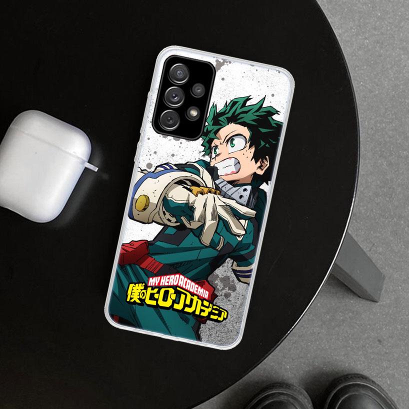 Midoriya Izuku Deku MHA My Hero Phone Case Cover for Samsung Galaxy A12 A22 A32 A52 A72 A02S A51 A50S A31 A20S A10S Note 20 Ultr