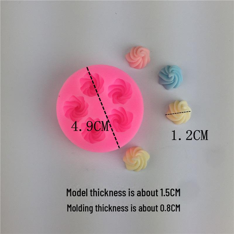 

Маленькая силиконовая форма «Хризантема» для чехлов для телефонов, поделок и тортов своими руками 5-hole cream type розовый