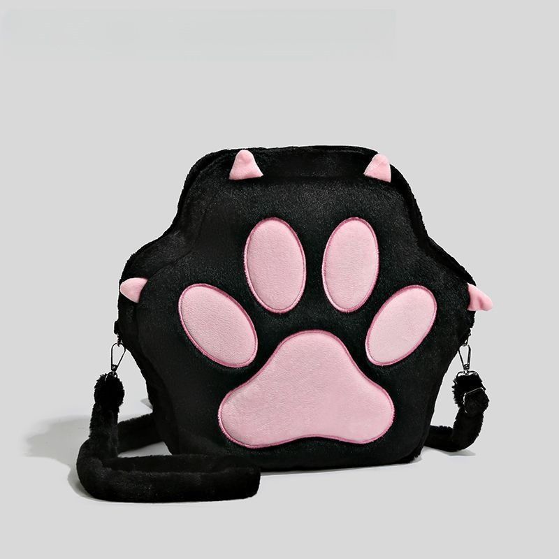 Cat Claw Plush Backpack With Large Capacity For Daily Casual Use