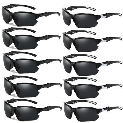 10 PCS New Sports Sunglasses for Men Women Cycling Glasses Colorful UV Protection Lightweight