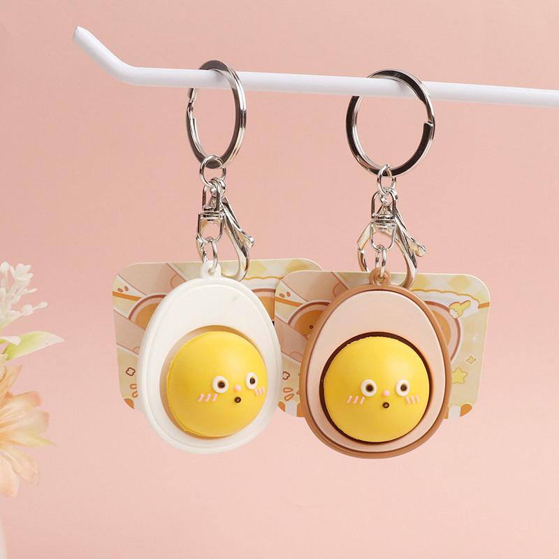 Bread Keycap Stress Relief Clicker Keychain Mechanical Keyboard Button Decompress Fingertip Keyring