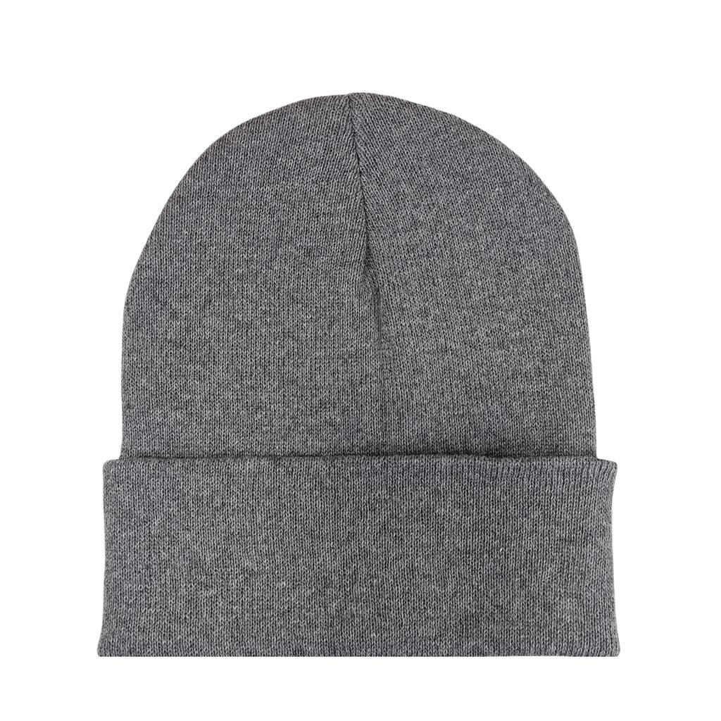 Custom Plain Knit Beanie Soft Winter Hat with 58 Colors Ready Stock Embroidery Logo