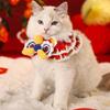 Knitted Cat Collar Pet Dog Collar Adjustable Holiday Decorative Chinese New Year for Puppy Dog Kitten Cats Photography Props