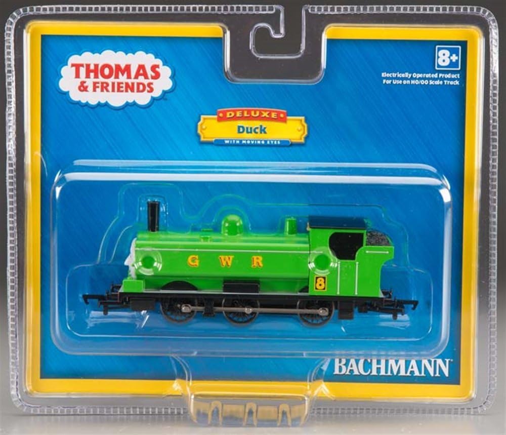 Bachmann HO Gauge Thomas the Tank Engine Duck Model Train Steam Green 28-58810 Locomotive,