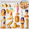 Ancient Egyptian Queen Pyramid & Sphinx Model Toy Set for Kids