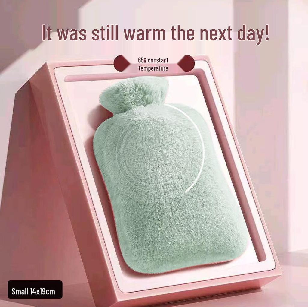Plush Explosion-Proof Hot Water Bag for Warmth and Comfort