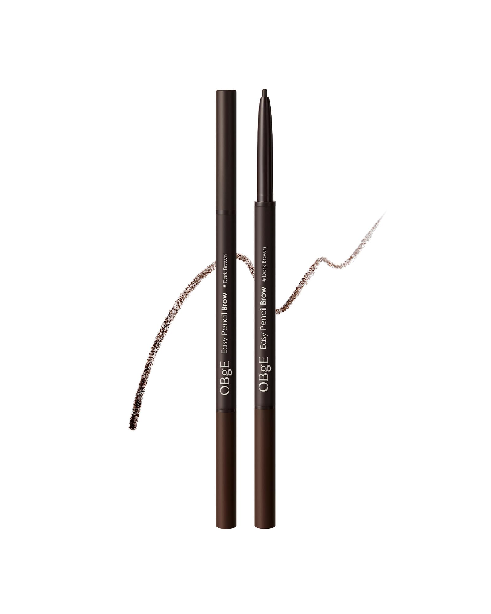 OBgE Easy Pencil Brow Korean Dark Brown [Official] (Eyebrow Pencil, Cosmetics)