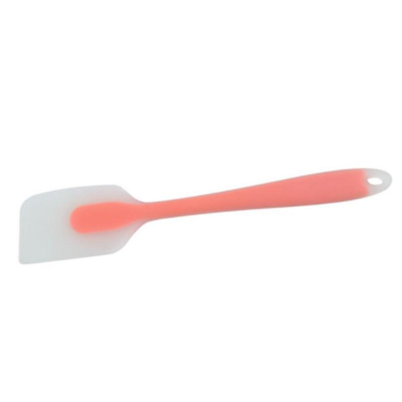Silicone Spatula Translucent Cake Spatula Cream Blender Knife High Temperature Resistant Kitchen Baking Tool розовый