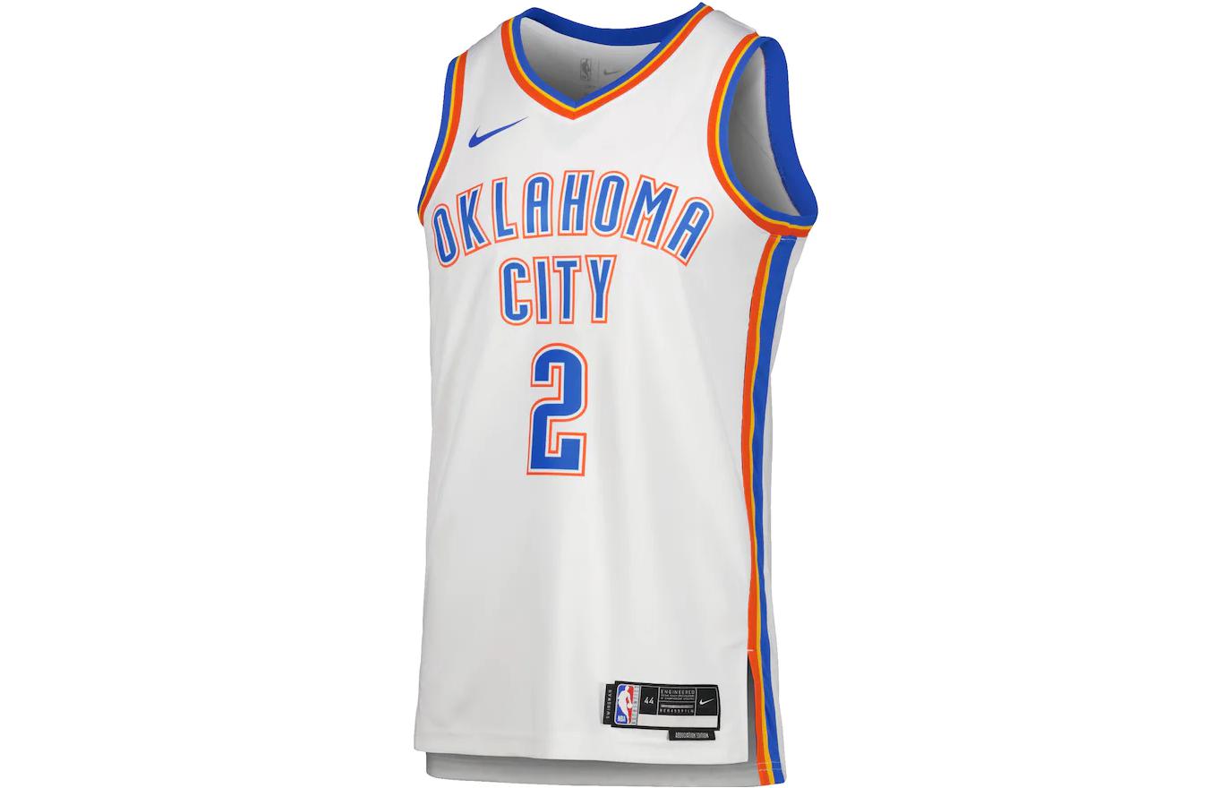 Баскетбольная майка Nike Retro OKC Thunder #2 Белая DN2088-100 XXL