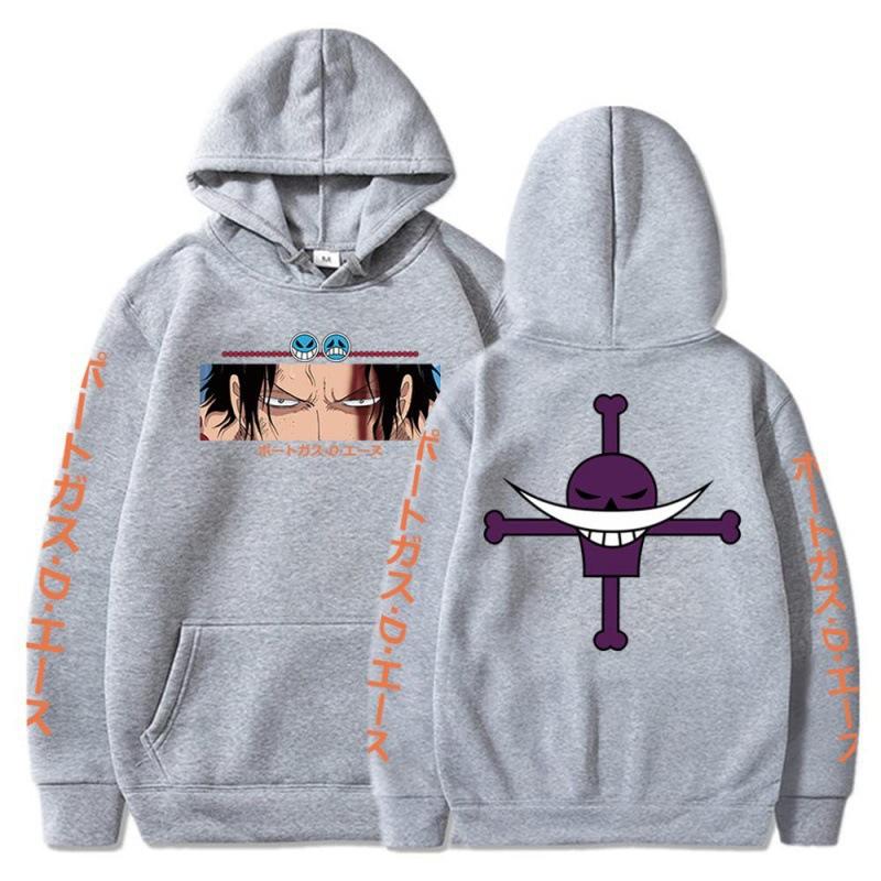Ace, Anime Peripheral Print Sweater Spring And Autumn Men'S And Women'S Casual Long-Sleeved Hoodie Anime