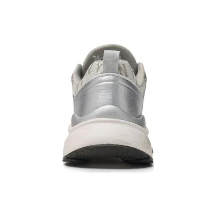 New MLB Fast Ball Classic Monogram Anti Slip Wear Resistant Low Top Casual City Commute Running Shoes Unisex Silver 3ARNFSB4N-50SIS