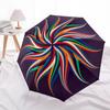1pc Colorful Spiral Automatic Folding Umbrella - 8-Rib Automatic Open/Close, Large Canopy, Portable for Office, Living Room, Bedroom yy251217104