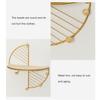 Wall Mount Storage Rack Home Supplies Iron Ple Living Room Kitchen Multipurpose Display Stand Wall-mounted Holder
