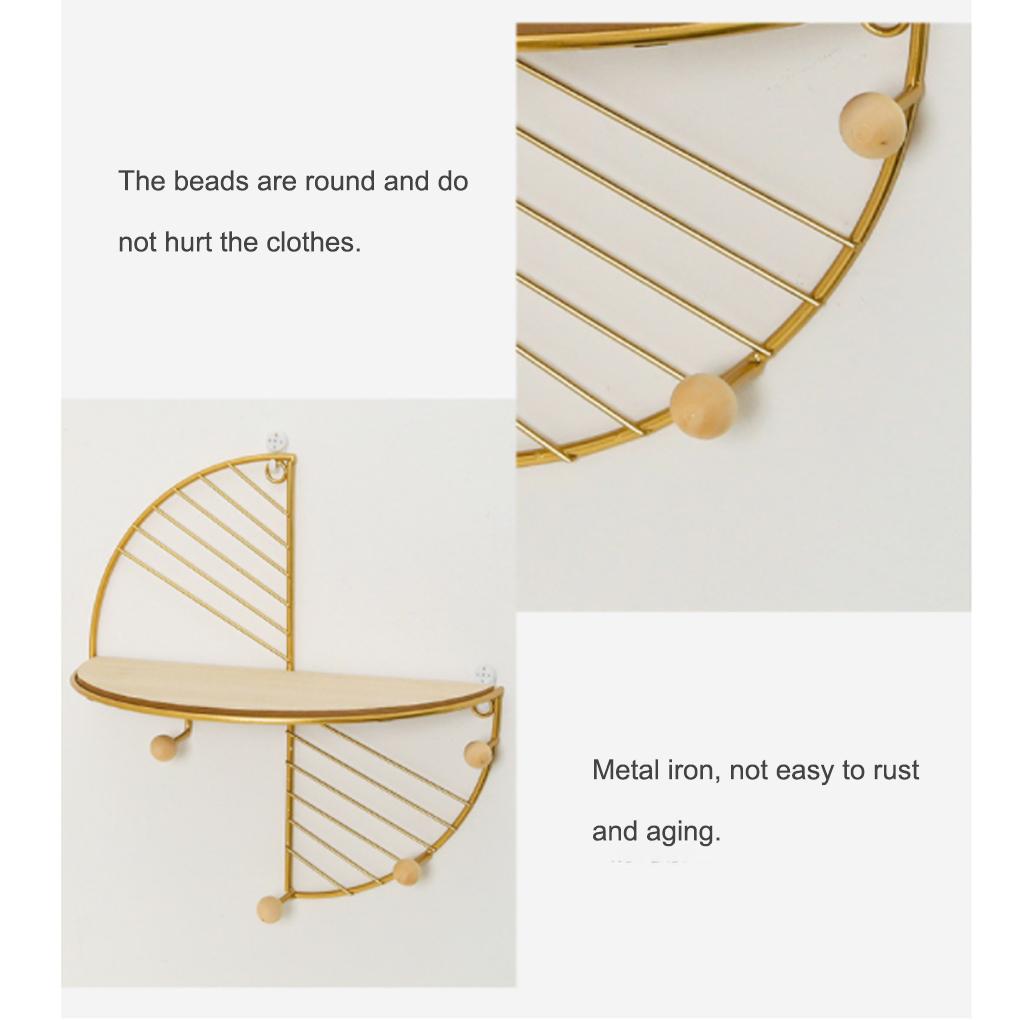 Wall Mount Storage Rack Home Supplies Iron Ple Living Room Kitchen Multipurpose Display Stand Wall-mounted Holder