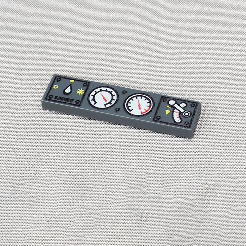 

MOC 10PCS Printed 2431 Mechanical Fingerprint Recognition Lever Button Pattern Constructing Blocks Vehicle Machine DO-IT-