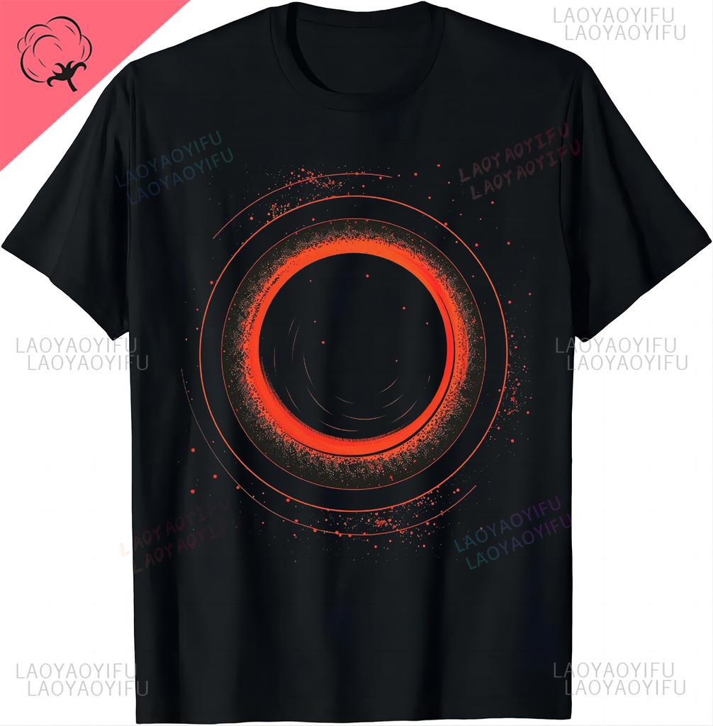 Schwarzes Loch Physik Universum Physik Astrophysiker T-Shirt Lustig Astronomie Wissenschaft Oberteile für Damen Baumwolle Kurzarm Tee
