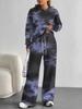 Gradual Change European And American Autumn And Winter Casual Long-Sleeved Suit Women'S Hooded Sweater Trousers Two-Piece Set