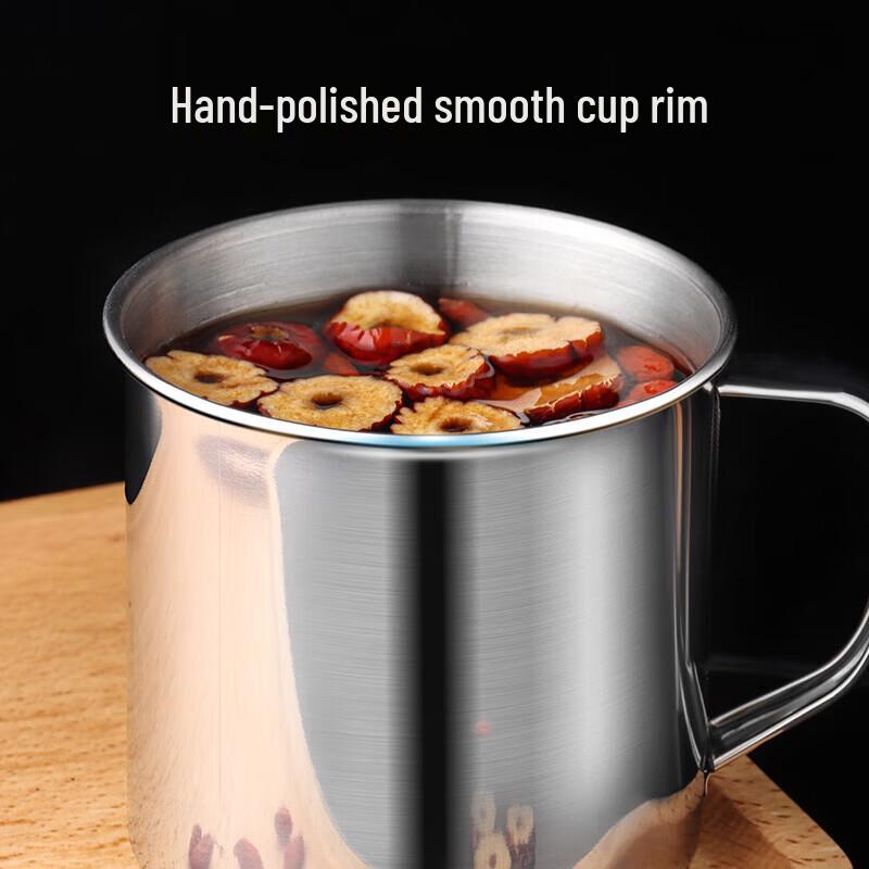 BJ 304 Stainless Steel Mug with Lid & Handle
