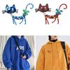 Cute Cartoon Cat Brooch Pin Accessory Colorful Enamel Craft Lapel Pins Ornament Stylish Collar Pin Adornment for Women