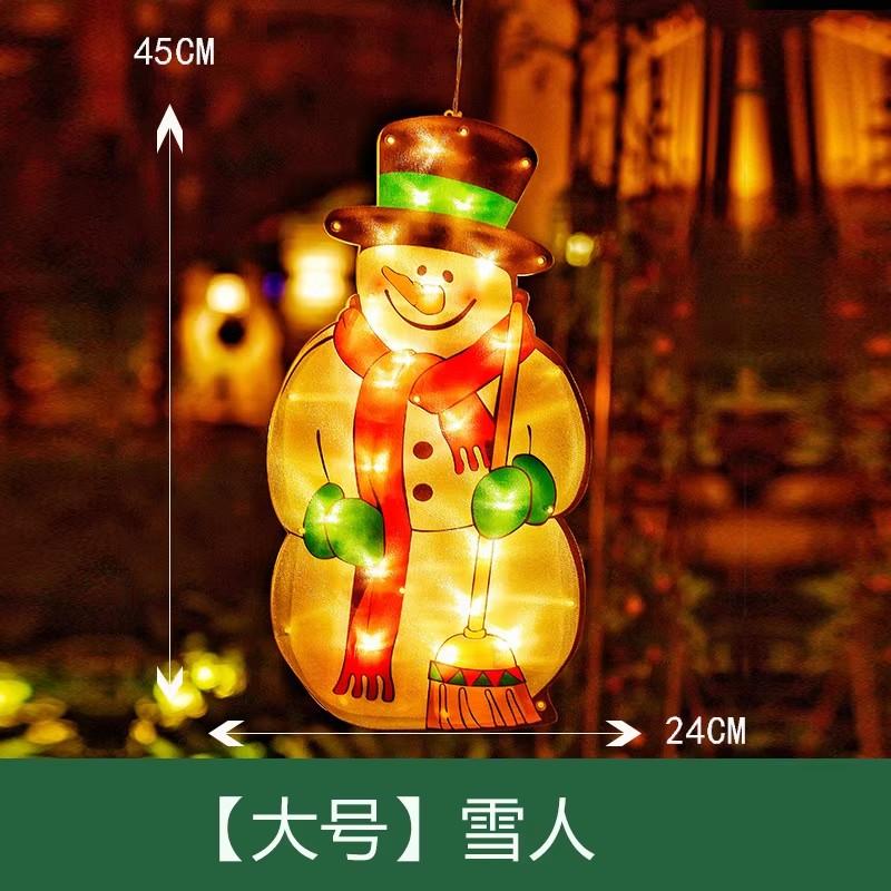 NEW Christmas Lamp Window Hanging Lamp Christmas Decorative Lamp Shop Window Room Decoration LED Sucker Light Small Colored Lamp