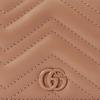 Gucci GG Marmont V Quilted Detail Snap Closure Leather Card Holder Wallet Women wallet Rose-Beige 466492-AABZK-2754