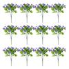 12 Pcs Artificial Pansy Flowers Colorful Long-lasting UV Resistant Faux Silk Flowers Realistic Vibrant Outdoor Flower Bundles