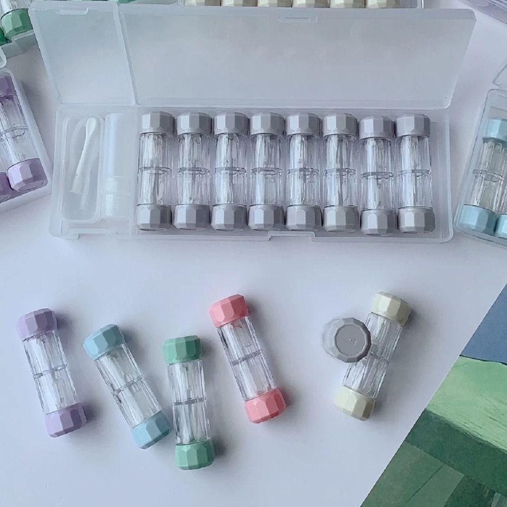 8 Pairs Portable Contact Lens Box Holder 7 Colors RGP Lens Container  Beauty