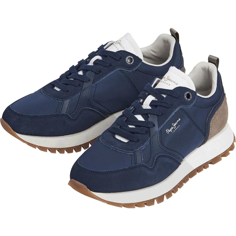 Pepe Jeans ARI CLUB sneakers leather textile marine