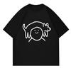 Cartoon Simple Cute Puppy T-shirt Pure Cotton Loose Round Neck Summer Mens and Womens Trend Short Sleeves